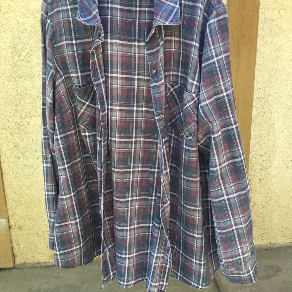 Gray & purple Flannel